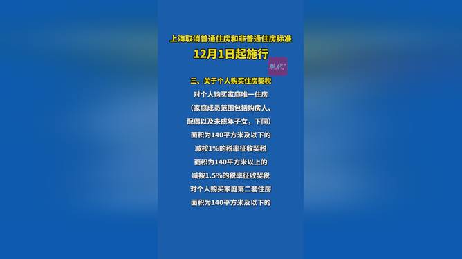 最佳精选:上海取消普通房标准，影响与对策